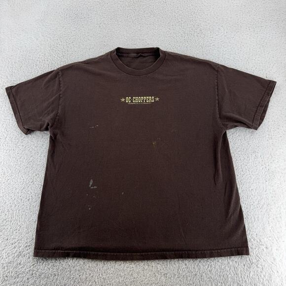 Vintage OC Choppers Shirt Mens L Motorcycle Rock Tavern NY 2004 Tee - Picture 5 of 9